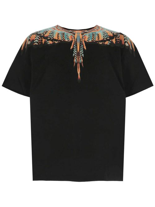 black/multicolour t-shirt MARCELO BURLON COUNTY OF MILAN | CMAA056S24JER0021020